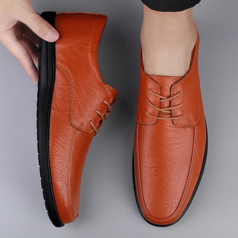 Old Money Premium Leather Lace - Up Formal Flats - We Are Old Money 4B87A9DE8D34429683656DDBA7210071