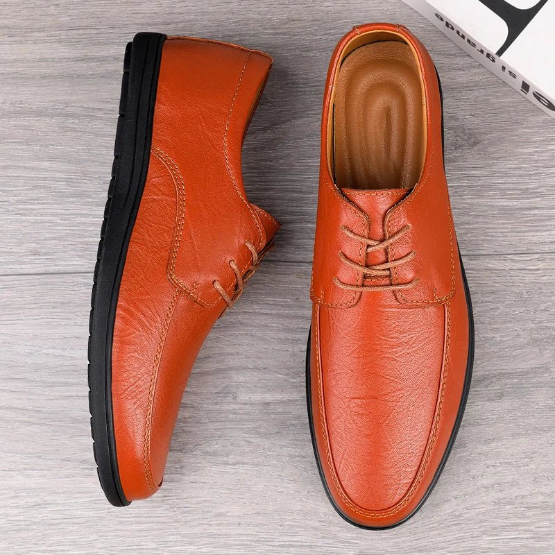 Old Money Premium Leather Lace - Up Formal Flats - We Are Old Money 4B87A9DE8D34429683656DDBA7210071