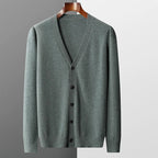 Old Money The Essential V - Neck Merino Cardigan - We Are Old Money C0AC525921A2448A8D021AE4A8E6B14B