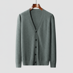 Old Money The Essential V - Neck Merino Cardigan - We Are Old Money C0AC525921A2448A8D021AE4A8E6B14B