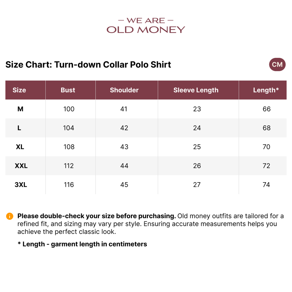 Old Money Turn - down Collar Polo Shirt - We Are Old Money BB399AB55D5B4E3C894C289B1D7D8C2F