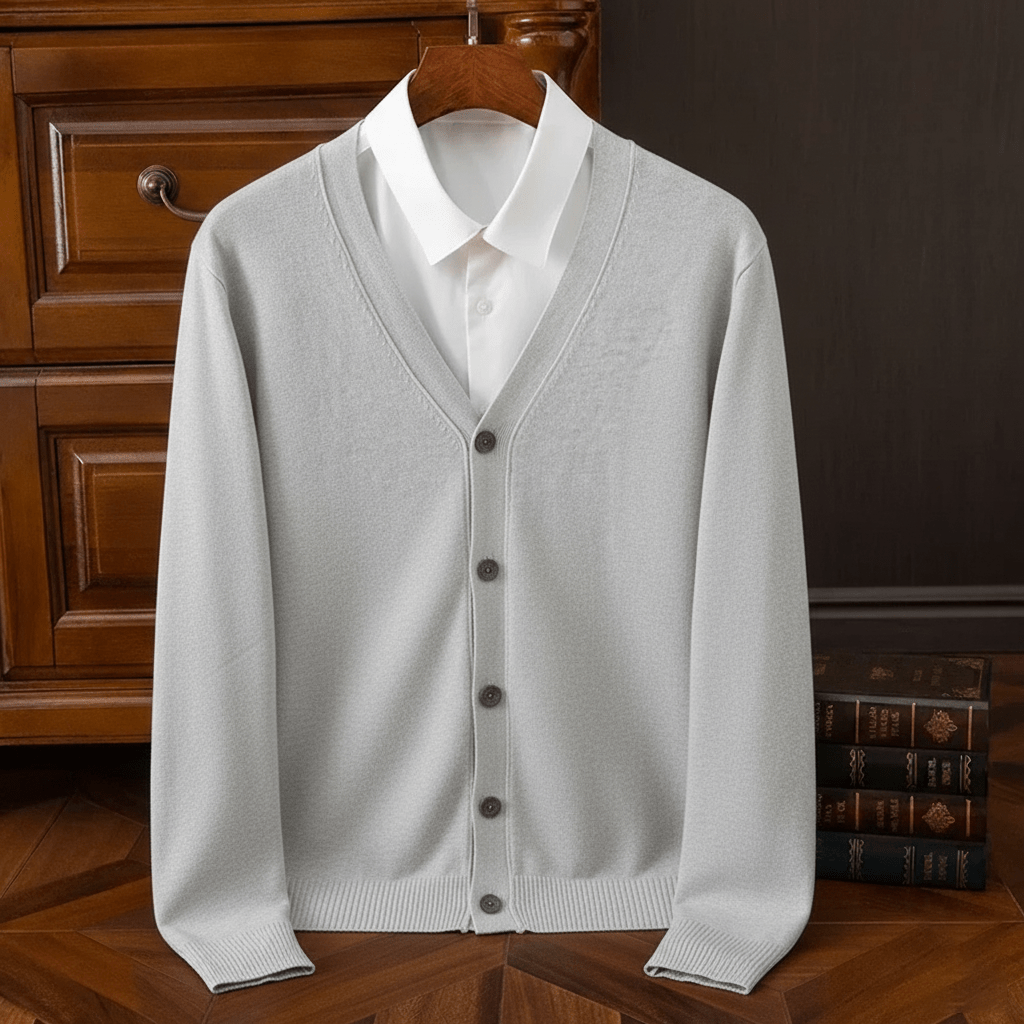 Old Money V - Neck Knit Cardigan - We Are Old Money F549E2C511DB4EF4B32B554D49520820