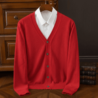 Old Money V - Neck Knit Cardigan - We Are Old Money 674E4777BCA6487C9D169CB75F7F3096