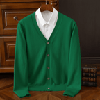 Old Money V - Neck Knit Cardigan - We Are Old Money 07326C8E67784736806A7267D8AAA1E2