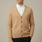 Old Money V - Neck Knit Cardigan - We Are Old Money 07326C8E67784736806A7267D8AAA1E2