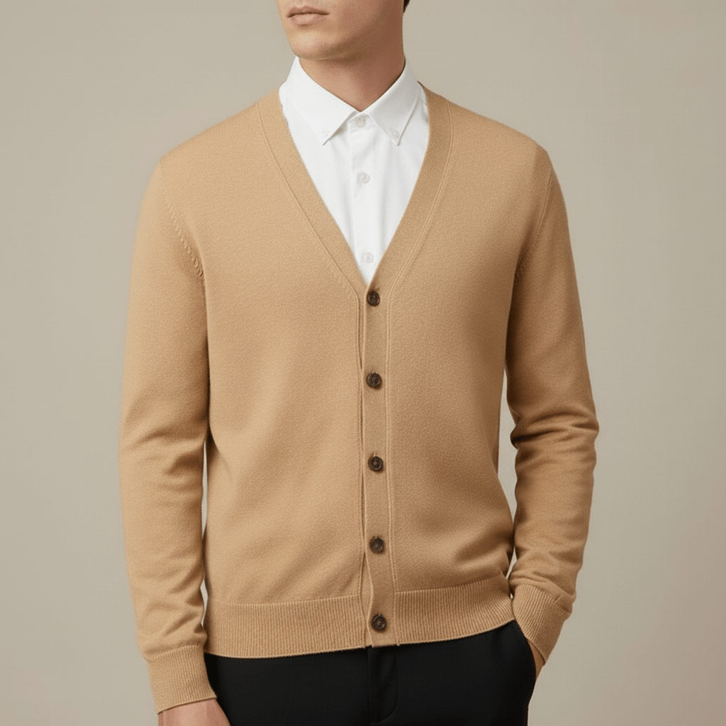 Old Money V - Neck Knit Cardigan - We Are Old Money 07326C8E67784736806A7267D8AAA1E2