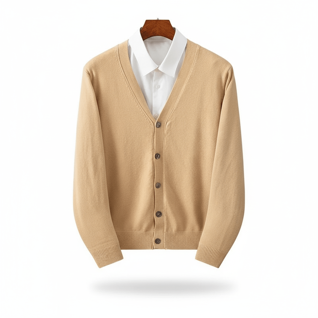 Old Money V - Neck Knit Cardigan - We Are Old Money 07326C8E67784736806A7267D8AAA1E2