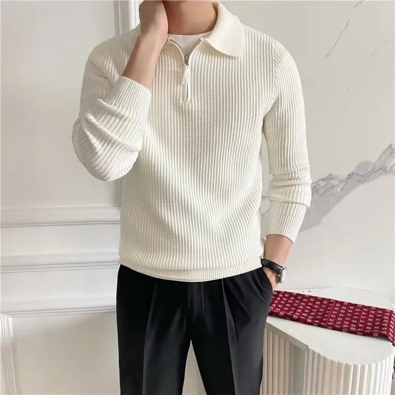 Old Money Versatile Men's Casual Jersey Knitwear - We Are Old Money CE543FCF64F946B4A5CDE21E1ED8E3BA