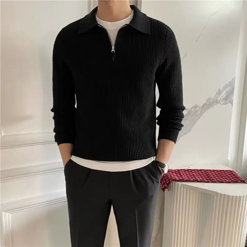 Old Money Versatile Men's Casual Jersey Knitwear - We Are Old Money CE543FCF64F946B4A5CDE21E1ED8E3BA