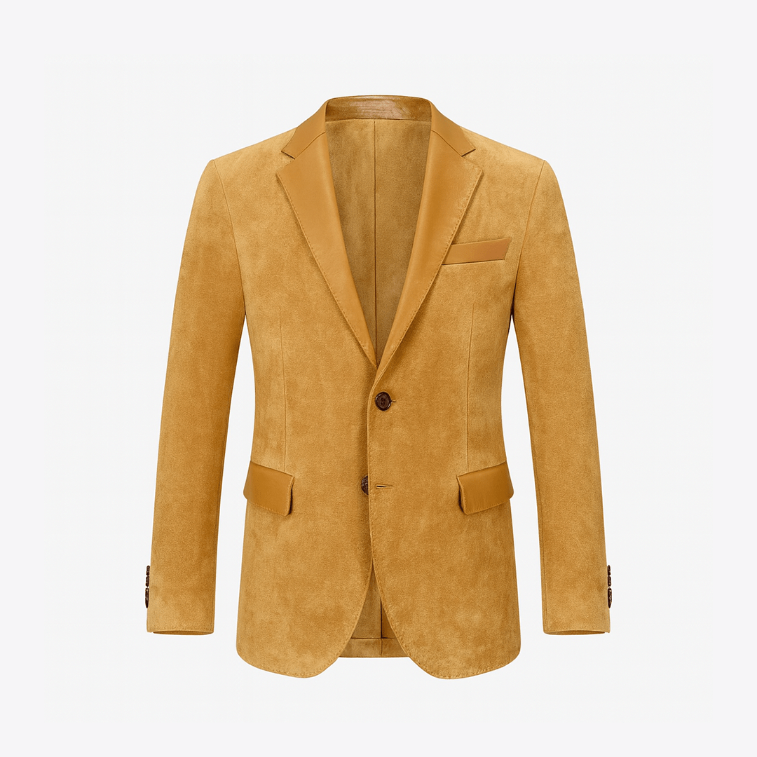 Old Money Deerskin Casual Men's Suit Jacket - We Are Old Money ACC5CE85D144407699E663B002BB401D