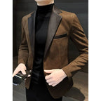 Old Money Deerskin Casual Men's Suit Jacket - We Are Old Money ACC5CE85D144407699E663B002BB401D