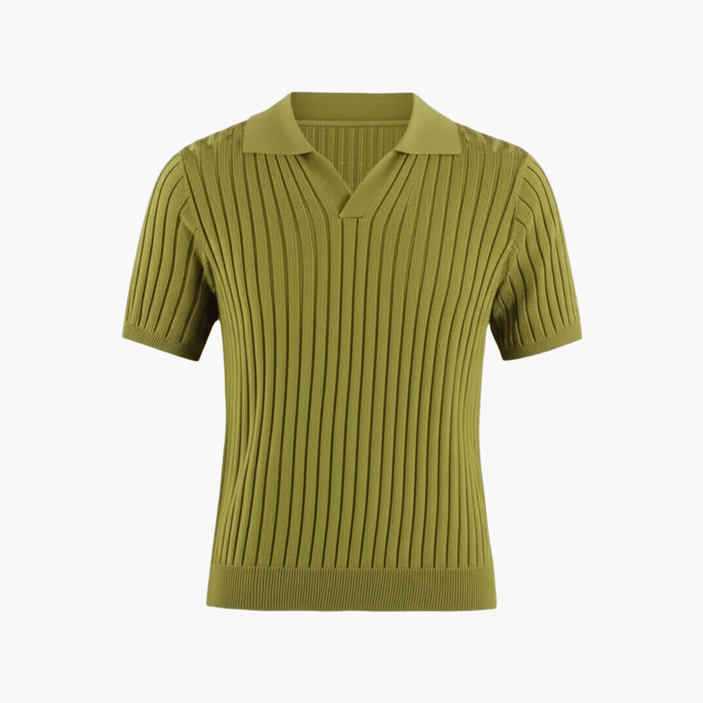Old Money Men's Knitted Polo Shirt - We Are Old Money A52D47F82EE74CF7BD5181C14DD19B76