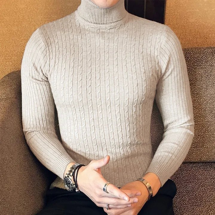 Sterling Cable - Knit Turtleneck - We Are Old Money BA571ABD190D4D9C8343E53BE983467A