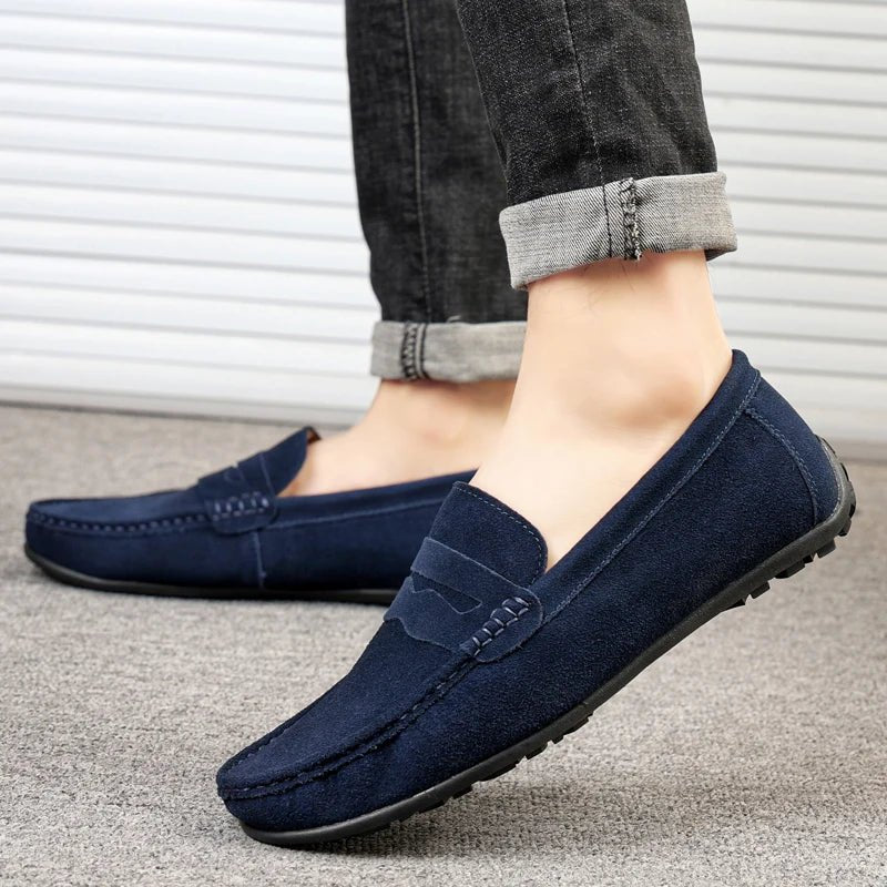 Old Money Handmade Suede Loafers Shoes - We Are Old Money 5D4B135534A44553A3E0FDE1AE5674A4
