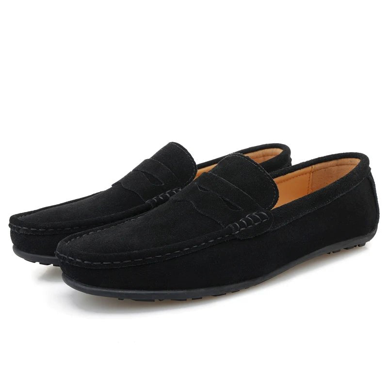 Old Money Handmade Suede Loafers Shoes - We Are Old Money 5D4B135534A44553A3E0FDE1AE5674A4