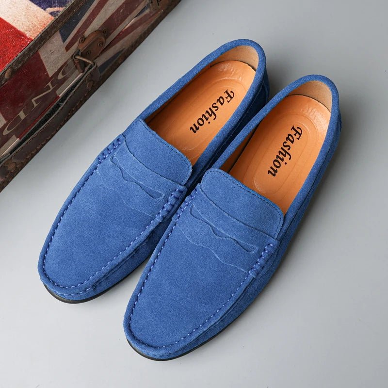 Old Money Handmade Suede Loafers Shoes - We Are Old Money 5D4B135534A44553A3E0FDE1AE5674A4