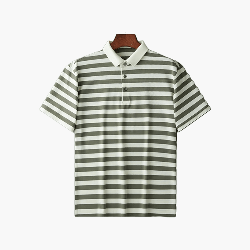 Old Money Men’s Striped Polo Shirt - We Are Old Money EE56E300261B4D758B04C909428D96E9
