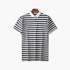 Old Money Men’s Striped Polo Shirt - We Are Old Money EE56E300261B4D758B04C909428D96E9