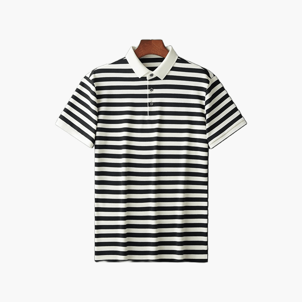 Old Money Men’s Striped Polo Shirt - We Are Old Money EE56E300261B4D758B04C909428D96E9