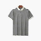 Old Money Men’s Striped Polo Shirt - We Are Old Money EE56E300261B4D758B04C909428D96E9