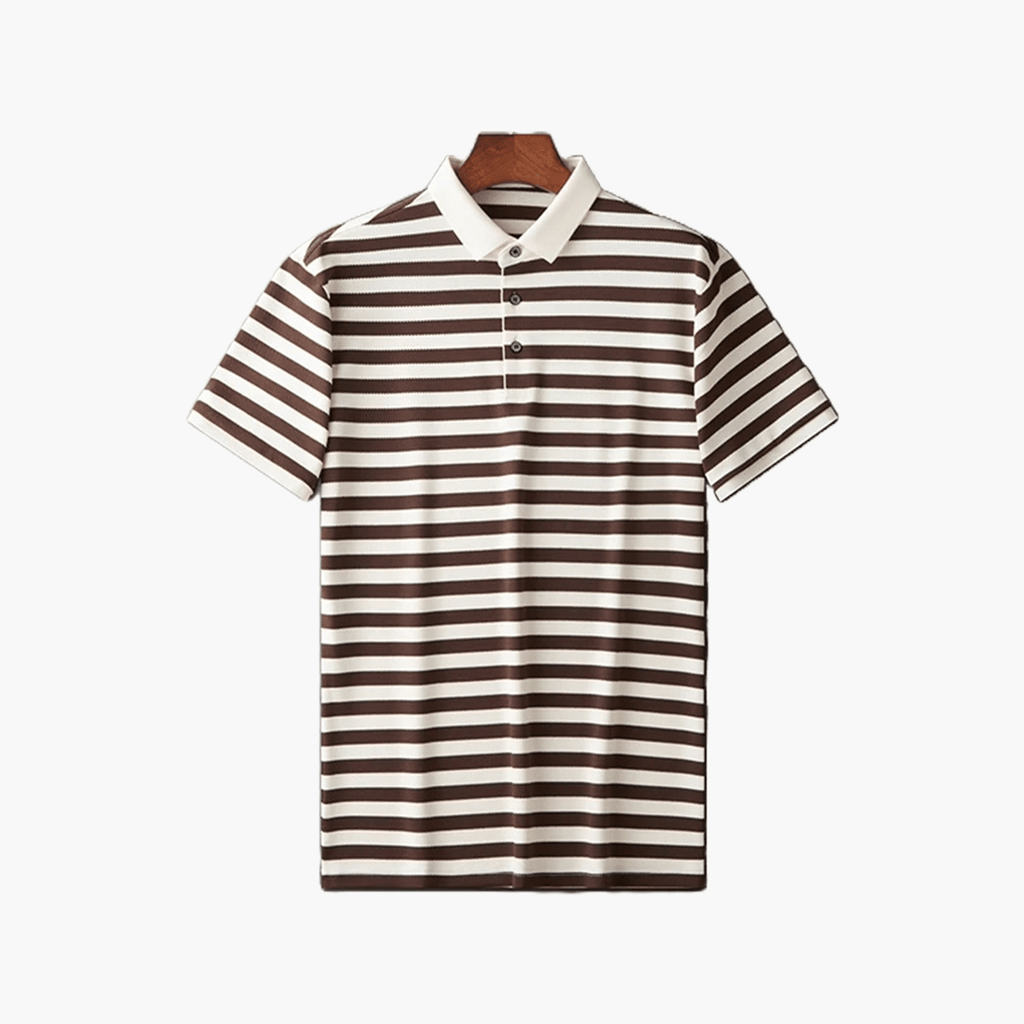 Old Money Men’s Striped Polo Shirt - We Are Old Money EE56E300261B4D758B04C909428D96E9