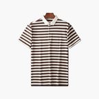 Old Money Men’s Striped Polo Shirt - We Are Old Money EE56E300261B4D758B04C909428D96E9