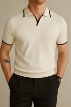 Old Money Turn-down Collar Polo Shirt - We Are Old Money BB399AB55D5B4E3C894C289B1D7D8C2F