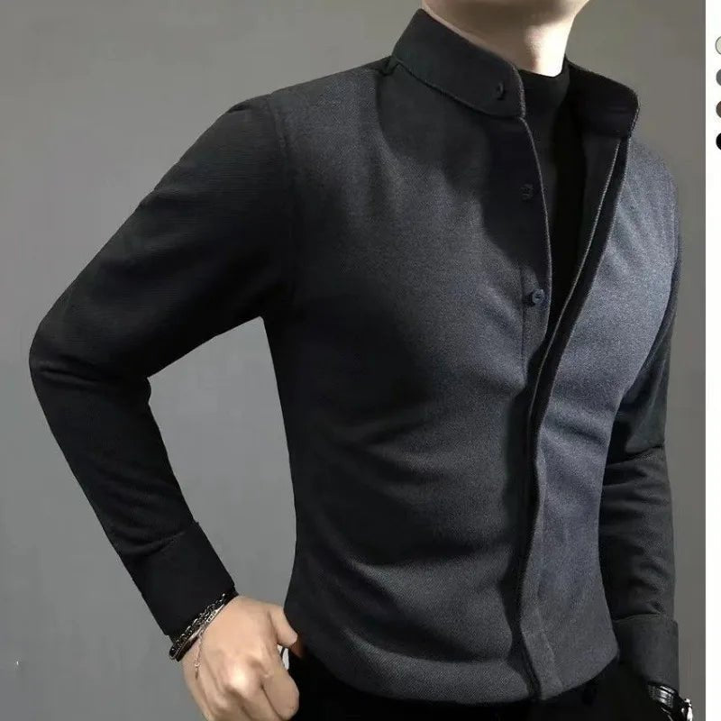 Old Money Collar Warm Long Sleeve - We Are Old Money 3A2F488290064B309BE2885BBB315C73