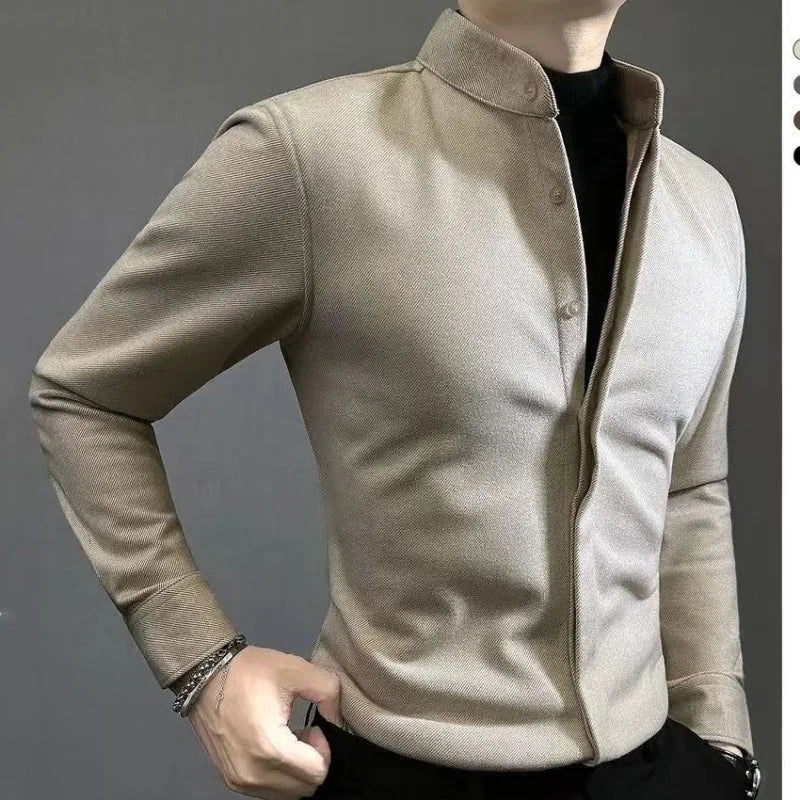 Old Money Collar Warm Long Sleeve - We Are Old Money 3A2F488290064B309BE2885BBB315C73