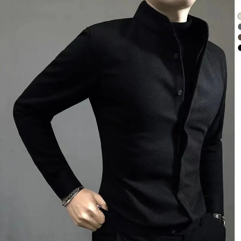 Old Money Collar Warm Long Sleeve - We Are Old Money 3A2F488290064B309BE2885BBB315C73