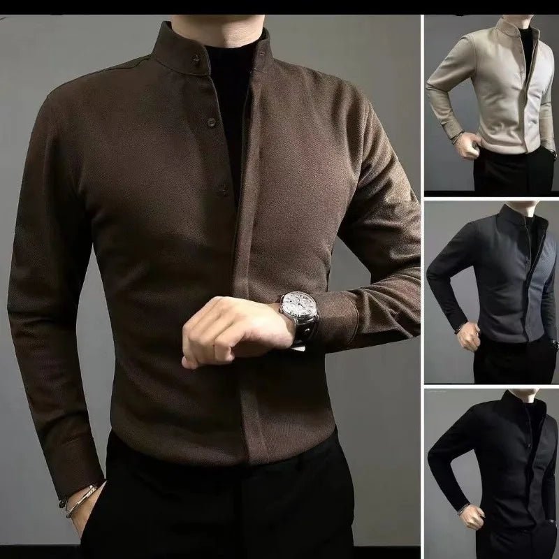 Old Money Collar Warm Long Sleeve - We Are Old Money 3A2F488290064B309BE2885BBB315C73