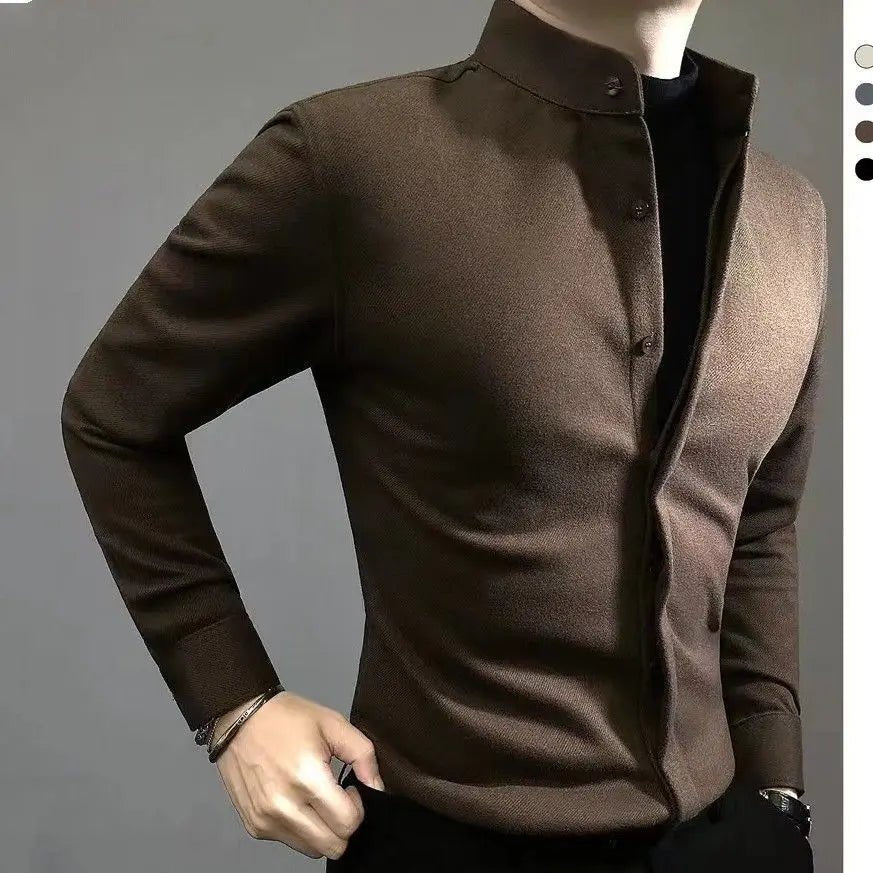 Old Money Collar Warm Long Sleeve - We Are Old Money 3A2F488290064B309BE2885BBB315C73